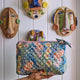 Anna Spiro Gladiolus Quilted Cotton Toiletry Purse