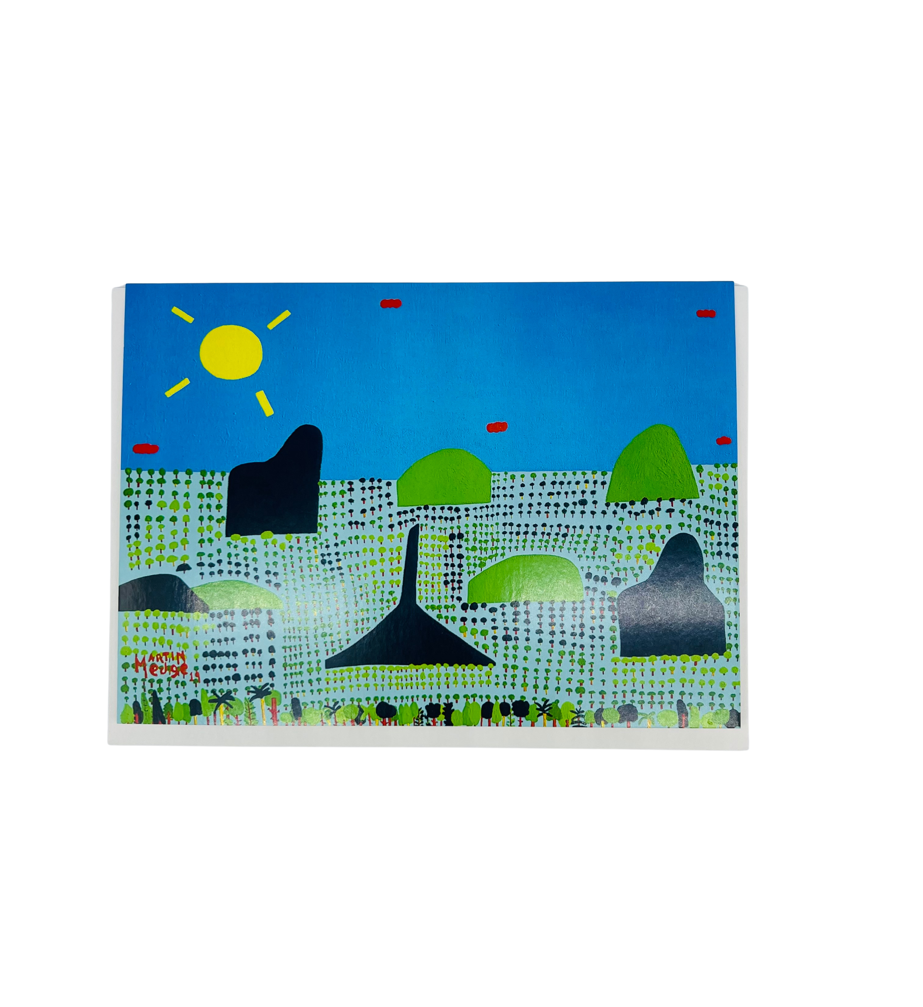 Glasshouse Mountains Greeting Card - Martin Edge