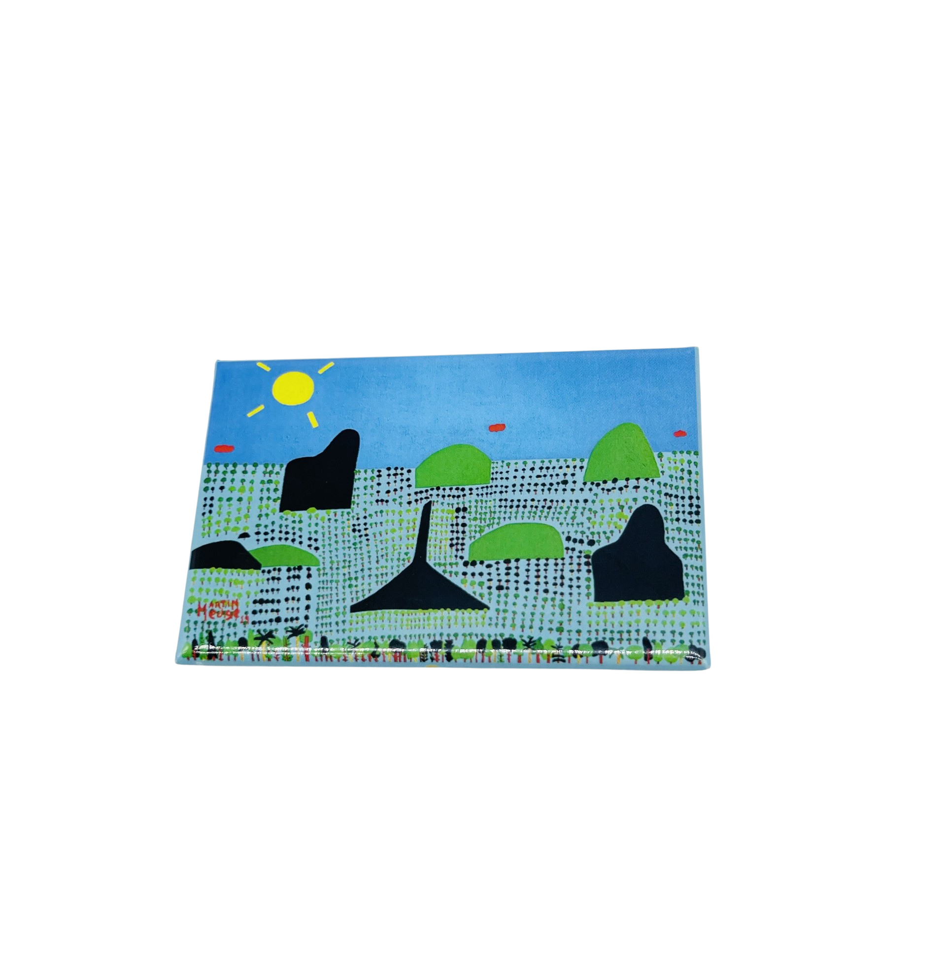 Glasshouse Mountains Magnet - Martin Edge