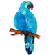 Glaucous Macaw Brooch