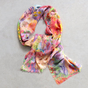 Great Barrier Reef Silk and Cashmere Pashmina - Catherine Baudet