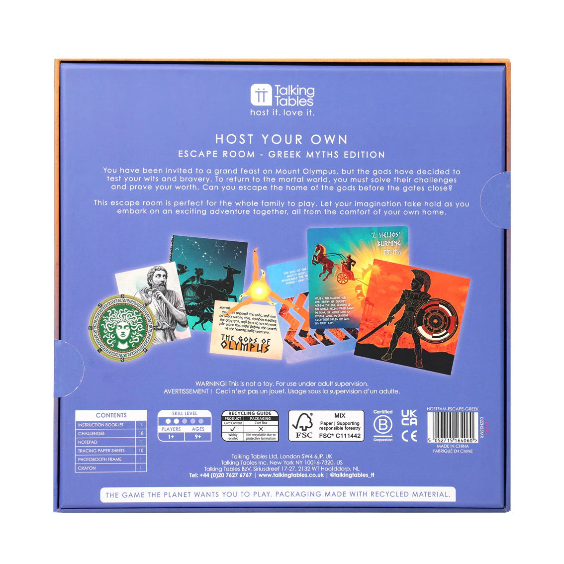 Greek Myths Family Escape Room Game