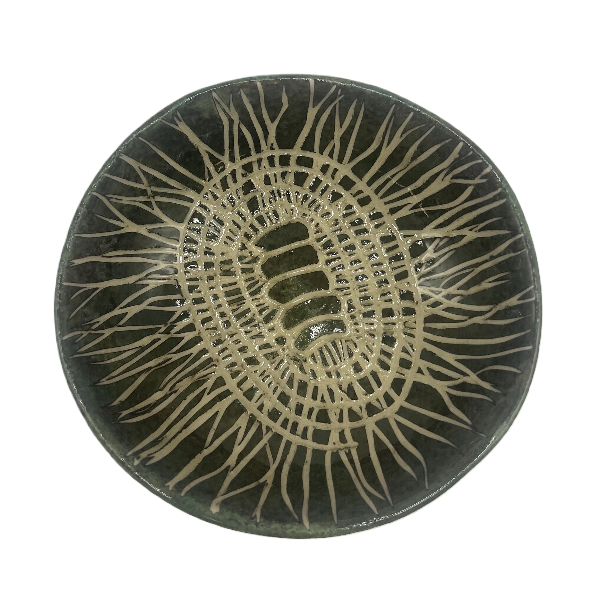 Kakan "Black  Palm" Weaving Ceramic Bowl - Vanessa Cannon