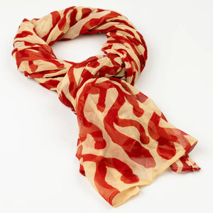 Grevillea Silk Chiffon Scarf - Jessica Tedim