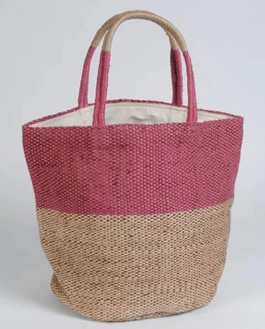 Pink Jute Bag Small