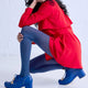 Haptic Organic Cotton Tights Blue