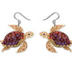 Hawksbill Turtle Drop Earrings