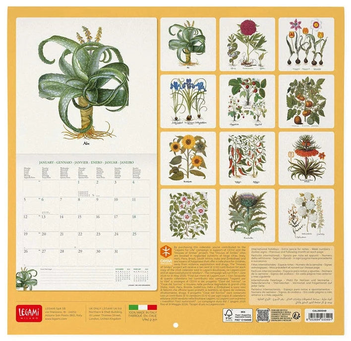 Herbarium Calendar 2026