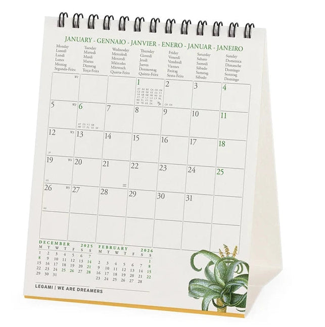 Herbarium Desk Calendar 2026