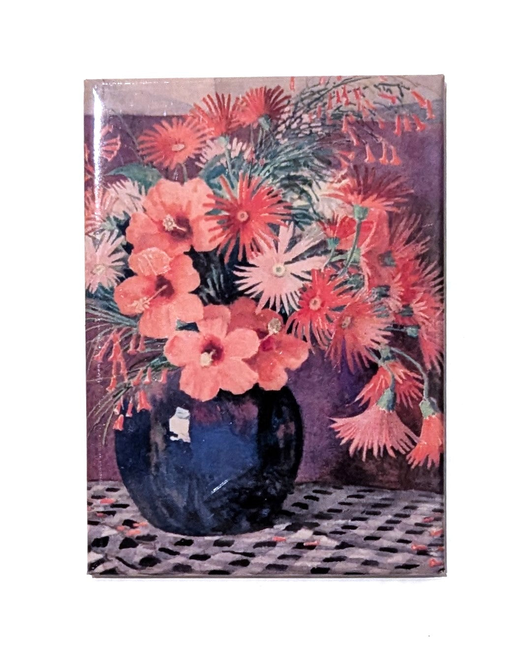 Hibiscus Gerbera and Russelia Magnet