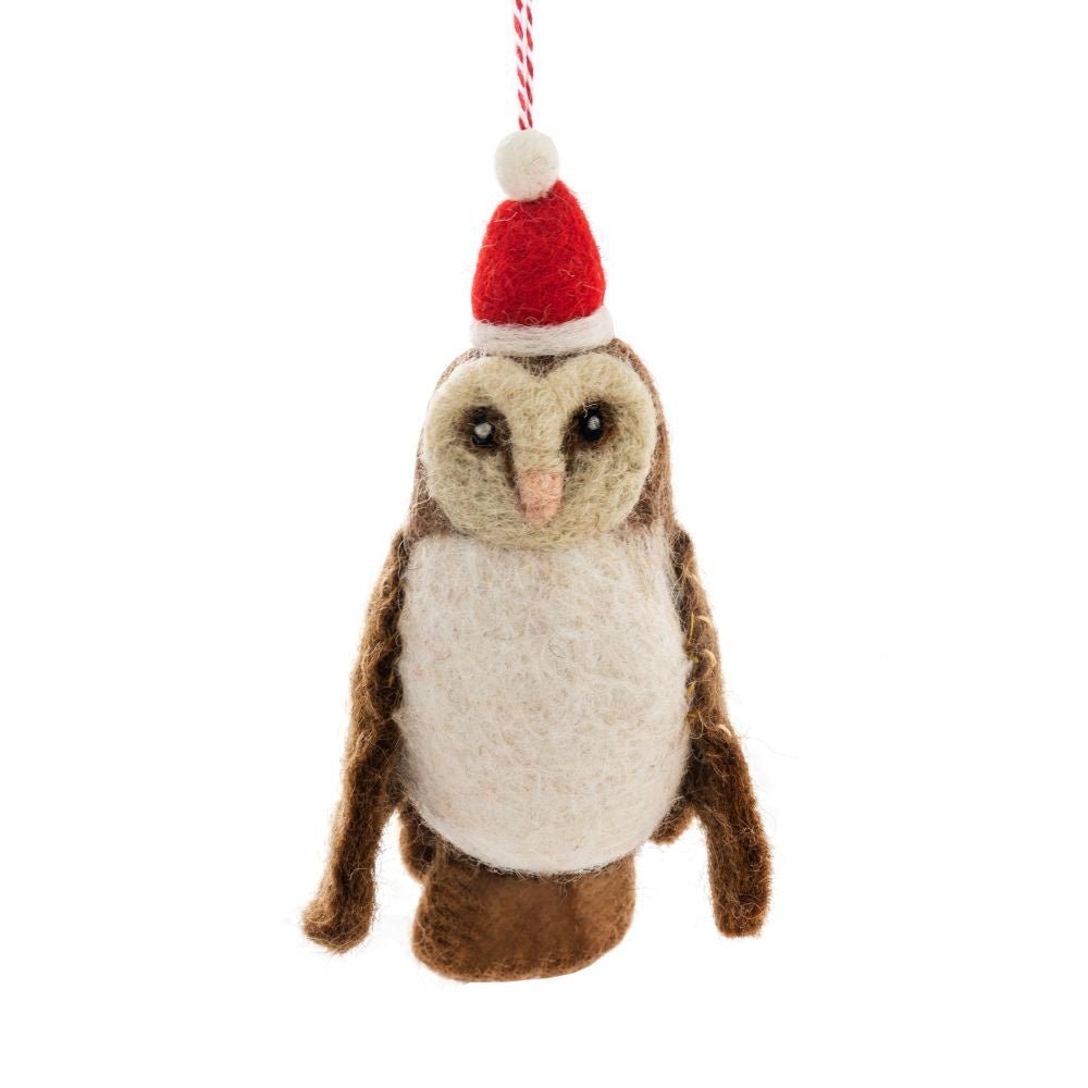 Barn Owl Owen Christmas Decoration