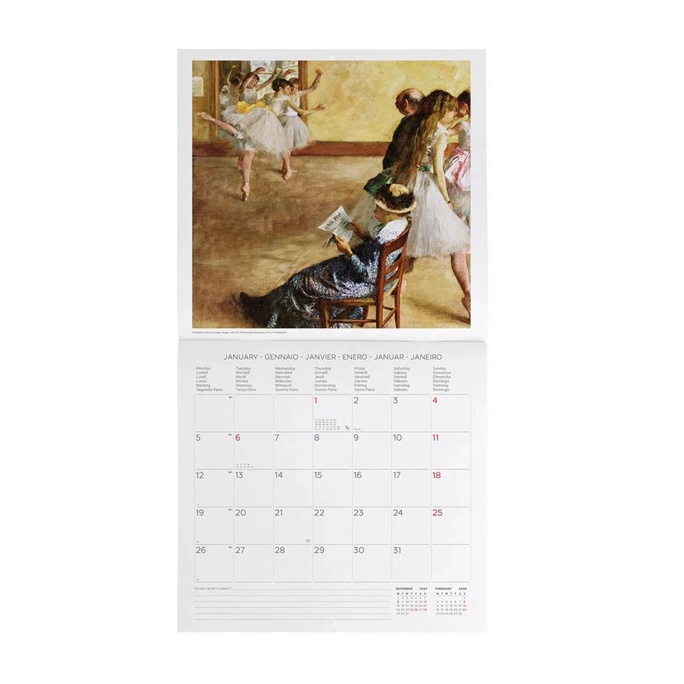 Impressionists Calendar 2026