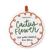 Adopo 8oz Ceramic Candle Cactus Flower