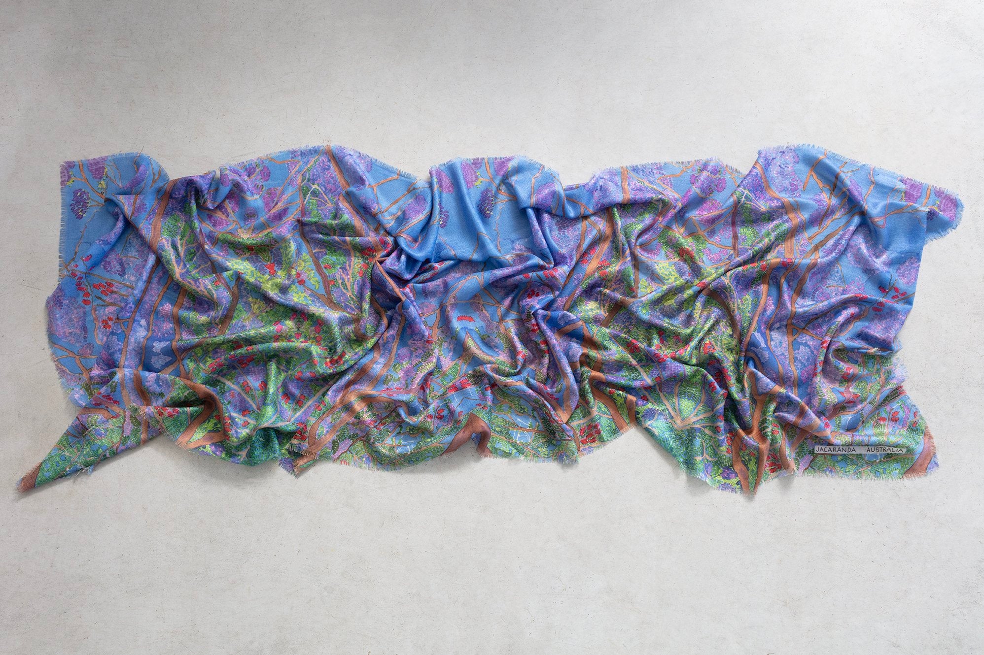 Jacaranda Silk & Cashmere Pashmina - Catherine Baudet