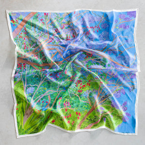 Jacaranda Silk Scarf - Catherine Baudet