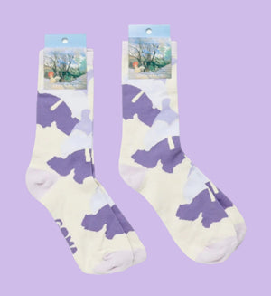 Under the Jacaranda Crew Socks