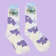 Under the Jacaranda Crew Socks