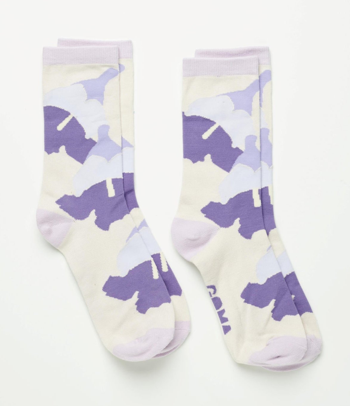 Under the Jacaranda Crew Socks