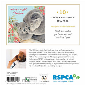 Christmas Card Wallet - RSPCA - Joyful Koala