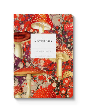 Kaleido A6 Textured Soft Cover Notebook - Marble Fungi