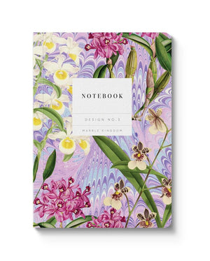 Kaleido A6 Textured Soft Cover Notebook - Marble Orchids