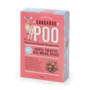 Kangaroo Poo: Chocolate Coated Raspberries 220g