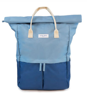 Powder Blue & Navy Backpack - Kind Bag