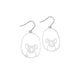 Midi Koala Earrings Silver