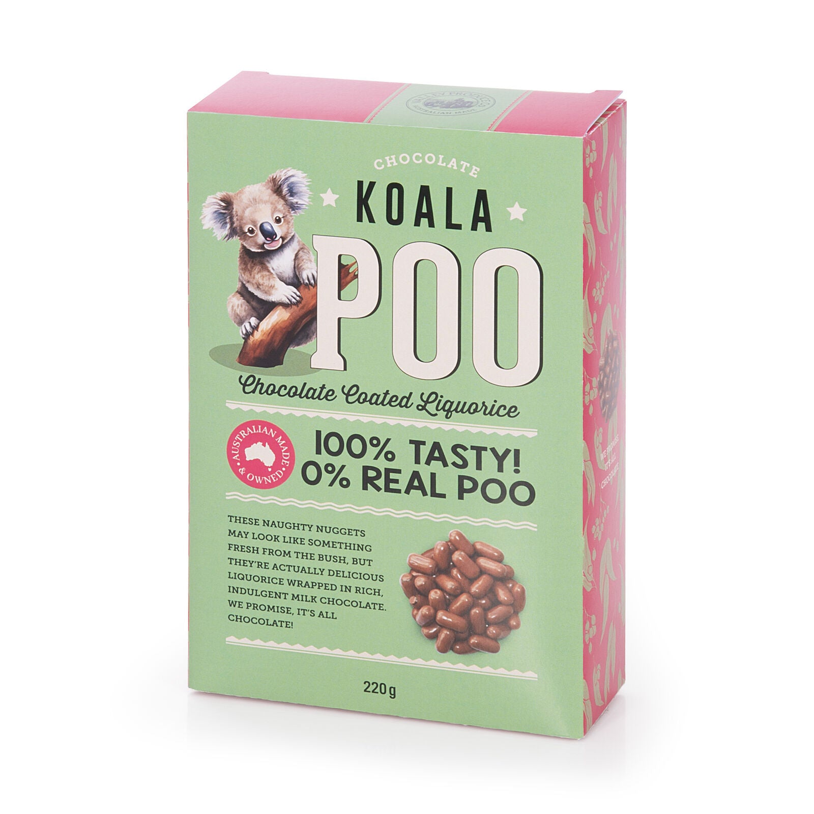 Koala Poo: Chocolate Coated Liquorice 220g