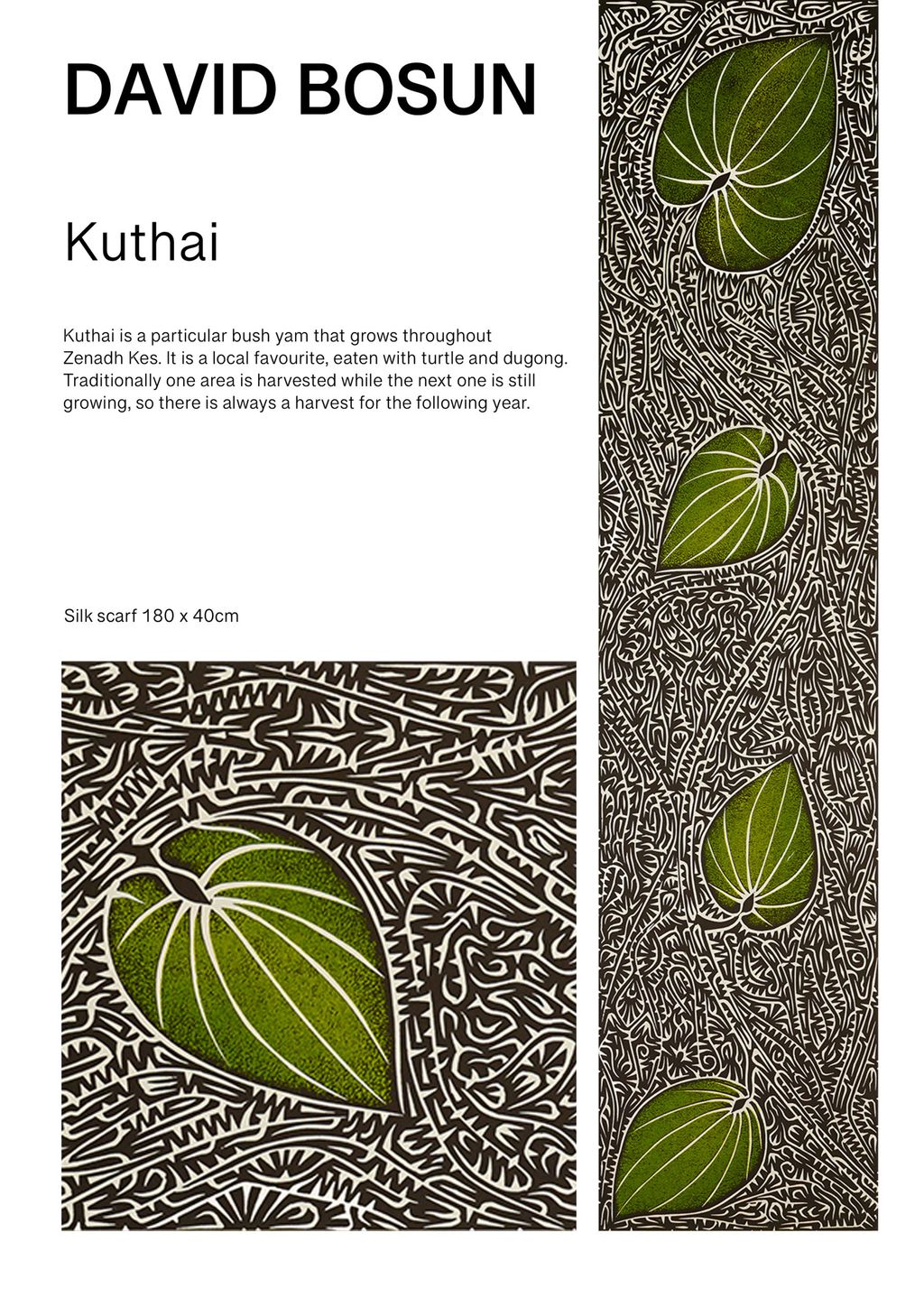 Kuthai Silk Scarf - David Bosun