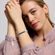 Lapis and Pink Jade Beaded Bracelet