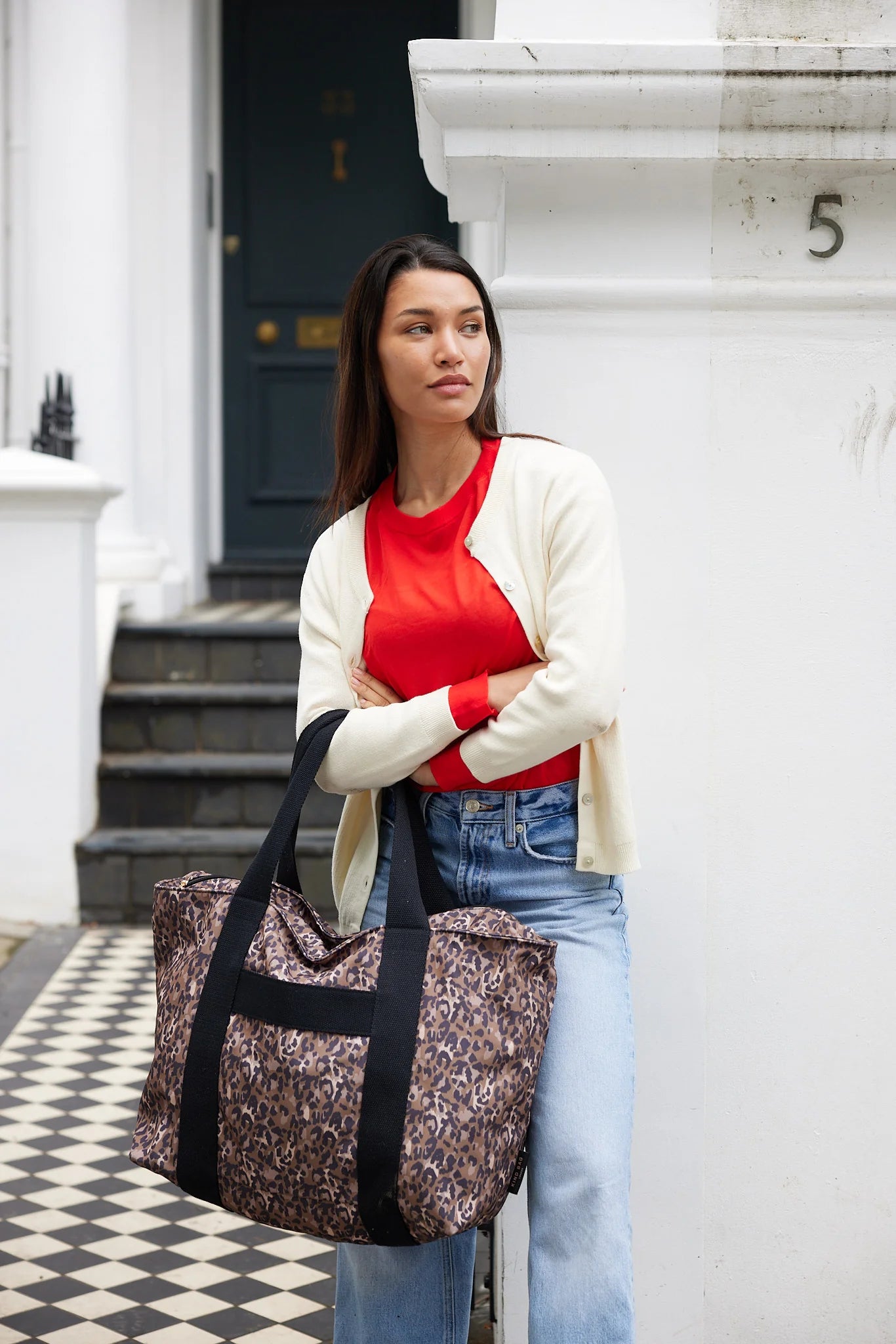 Leopard Carryall Tote Bag