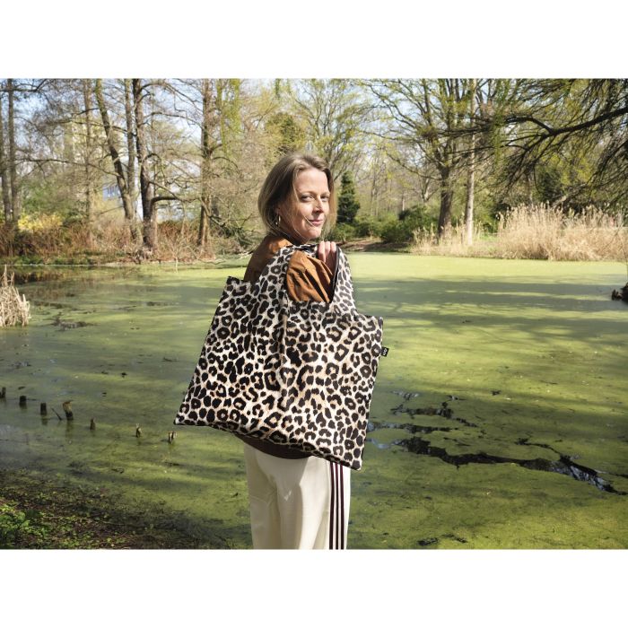 Leopard Dusk LOQI Shopping Bag