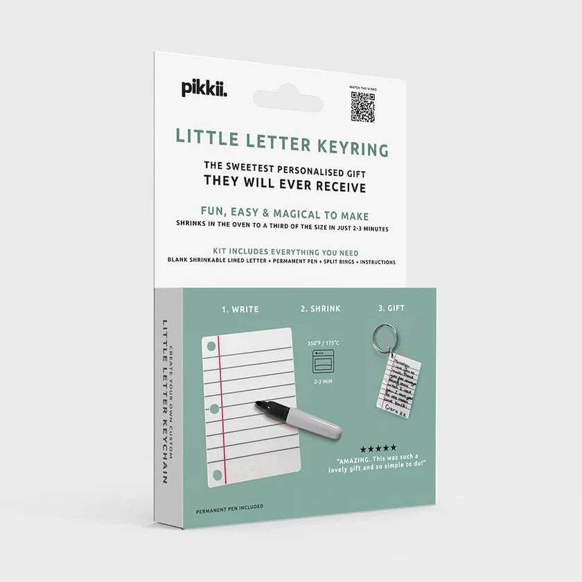 Little Letter Keyring Shrink Kit