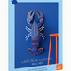 Lobster Lapis Blue B4 Sea Creatures Wall Art