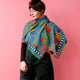 Lorikeet Blue Silk Scarf Rectangle