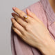 Lucia Rose Quartz Cocktail Ring Adjustable