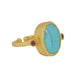 Lucia Turquoise Cocktail Ring Adjustable