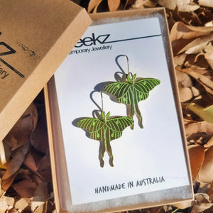 Luna Moth Earrings