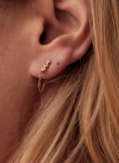 Maia Earrings White Zirconium Oxide