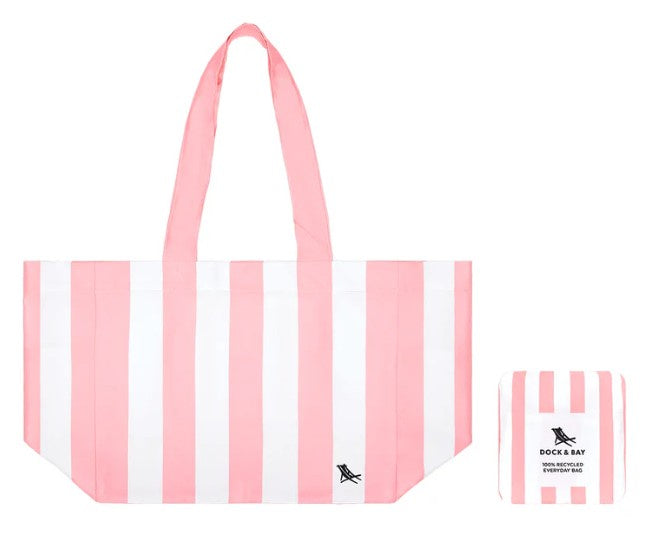 Beach Tote Bag Malibu Pink Medium