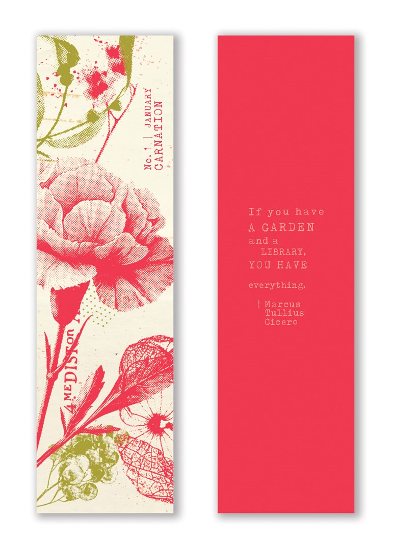Mark the Year Bookmark Box: A Floral Bookmark for Each Month