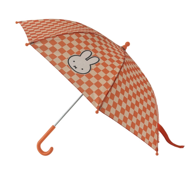 Miffy Umbrella Peach Checkerboard