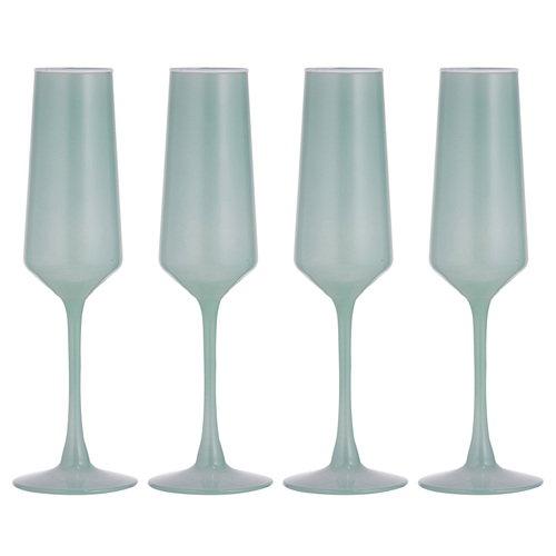 Chelsea Mint Champagne Glasses 4 Pack