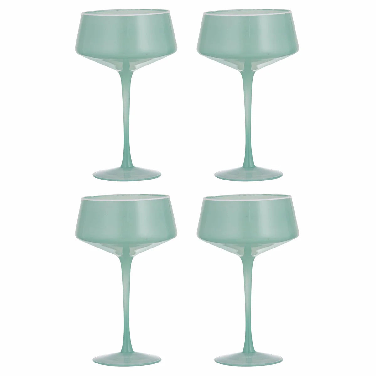 Chelsea Mint Coupe Glasses 4 Pack