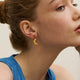 Moon and Star Drop Stud Earrings