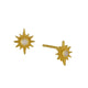 Moonstone Star Stud Earrings