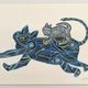 Mother and Baby Monkey Acrylic on Paper - Baiga Art