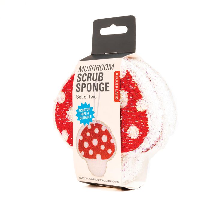 Mushroom Scrub Sponge - set of 2