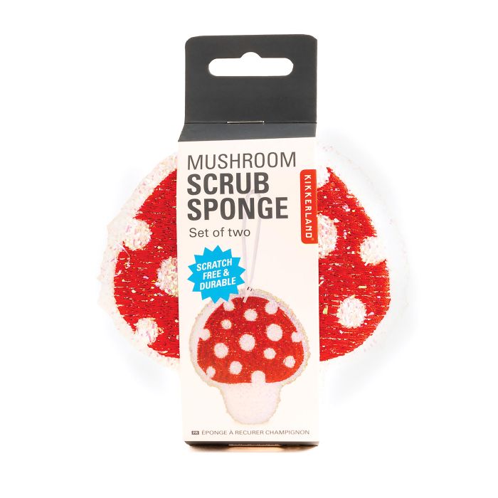 Mushroom Scrub Sponge - set of 2